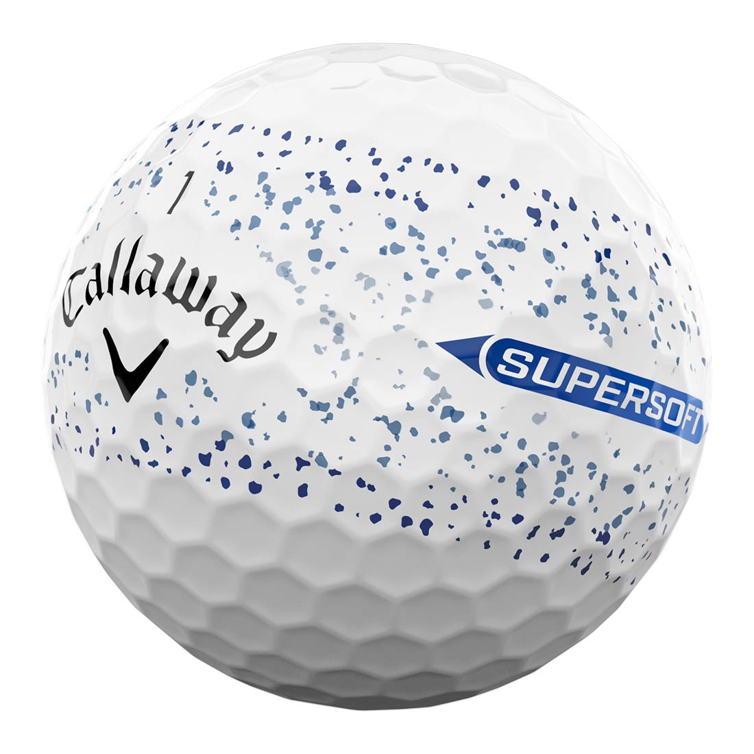 Callaway Supersoft Blue Splatter Golf Balls