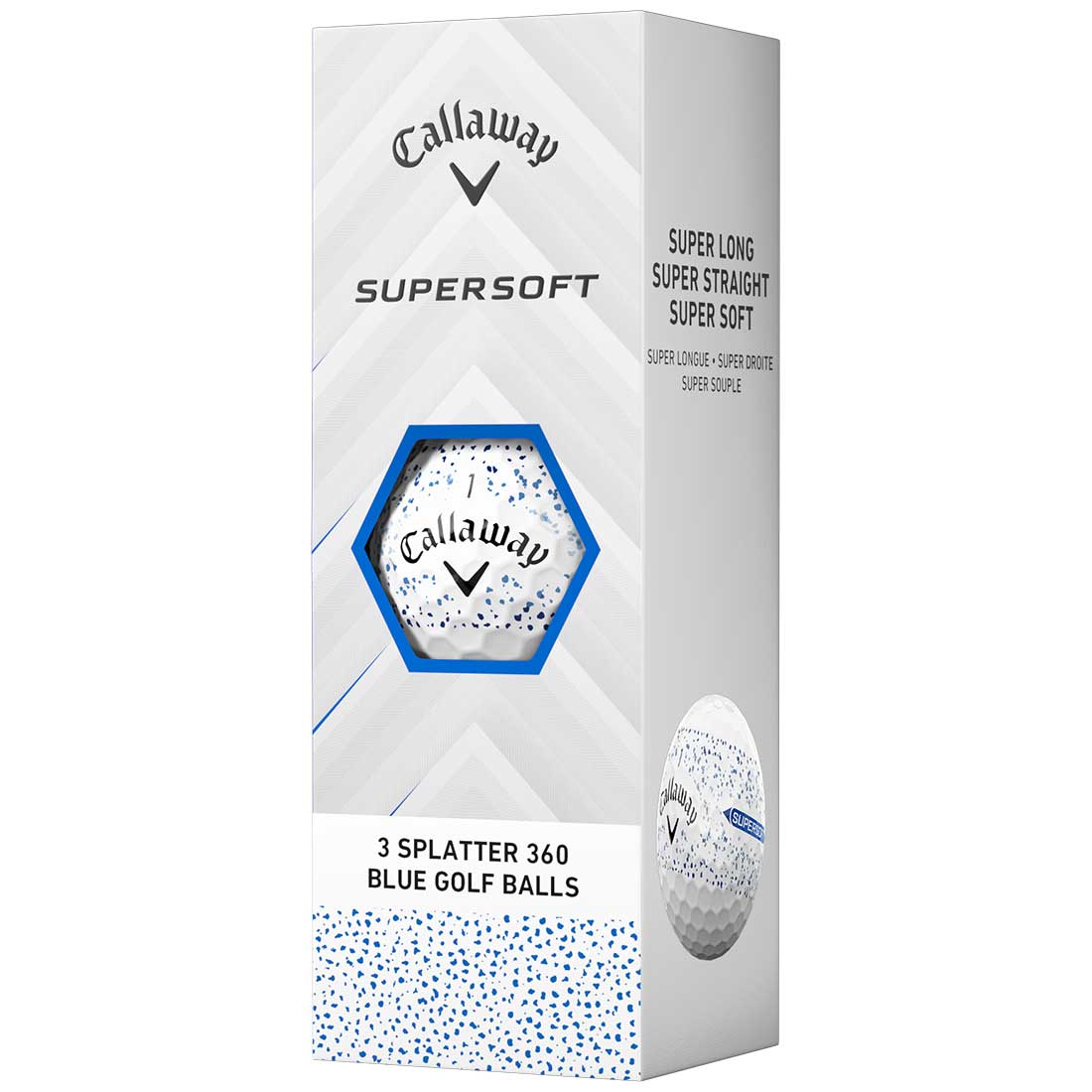 Callaway Supersoft Blue Splatter Golf Balls