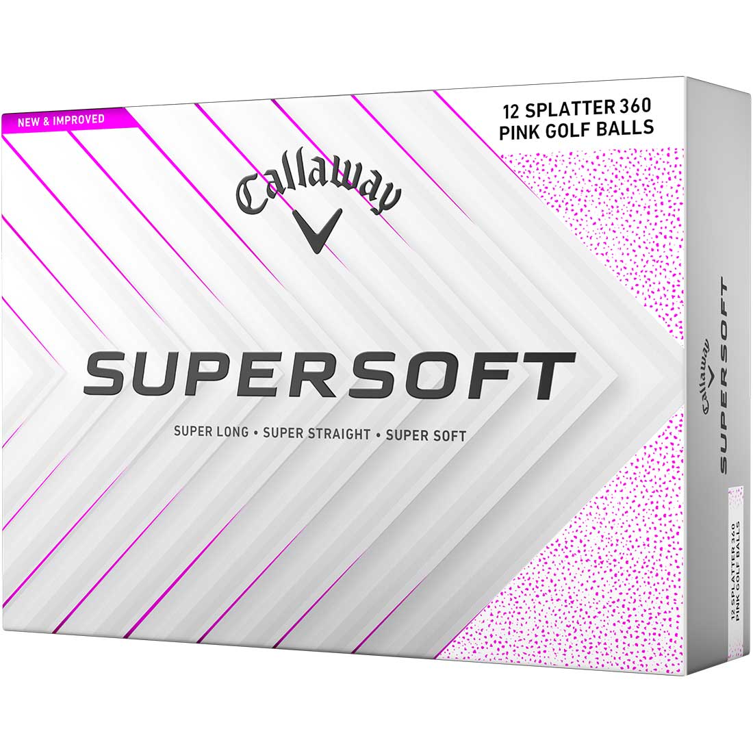 Callaway Supersoft Pink Splatter Golf Balls
