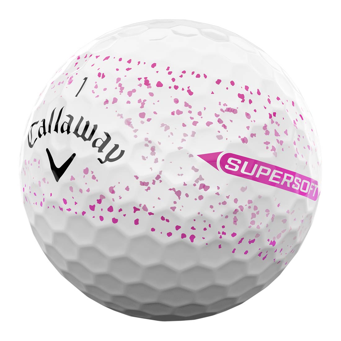 Callaway Supersoft Pink Splatter Golf Balls – Golf Discount