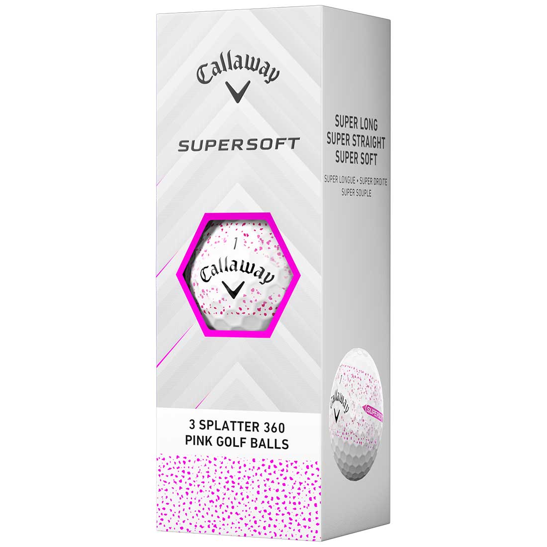 Callaway Supersoft Pink Splatter Golf Balls