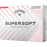Callaway Supersoft Red Splatter Golf Balls