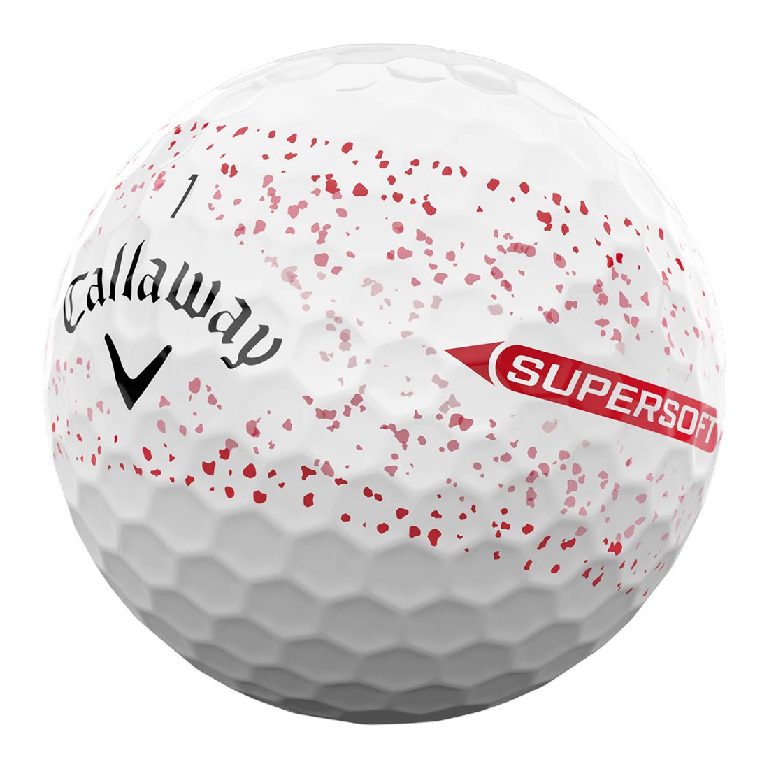 Callaway Supersoft Red Splatter Golf Balls