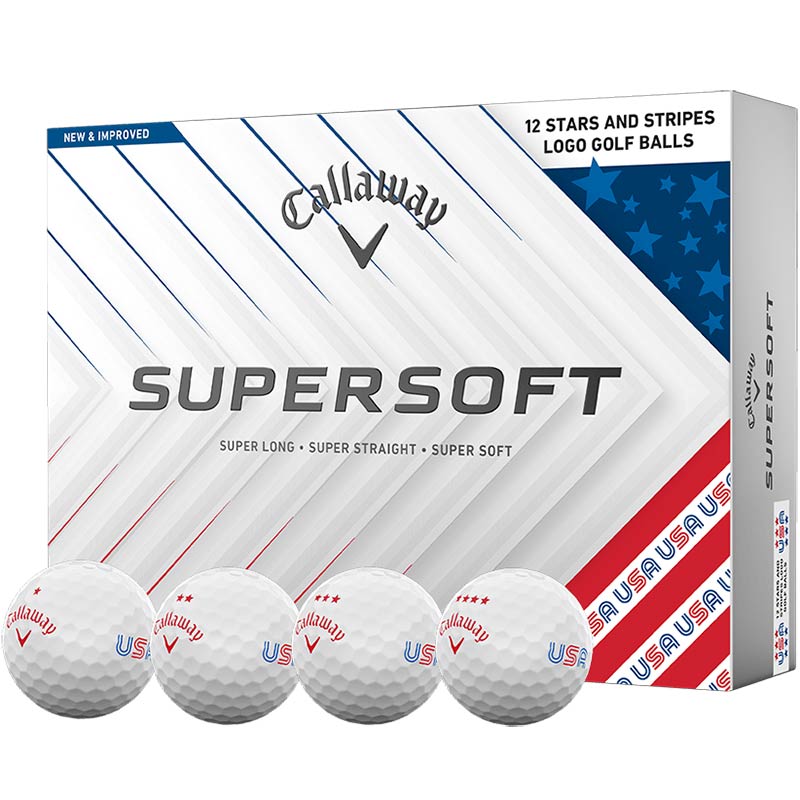 Callaway Supersoft Stars and Stripes Golf Balls