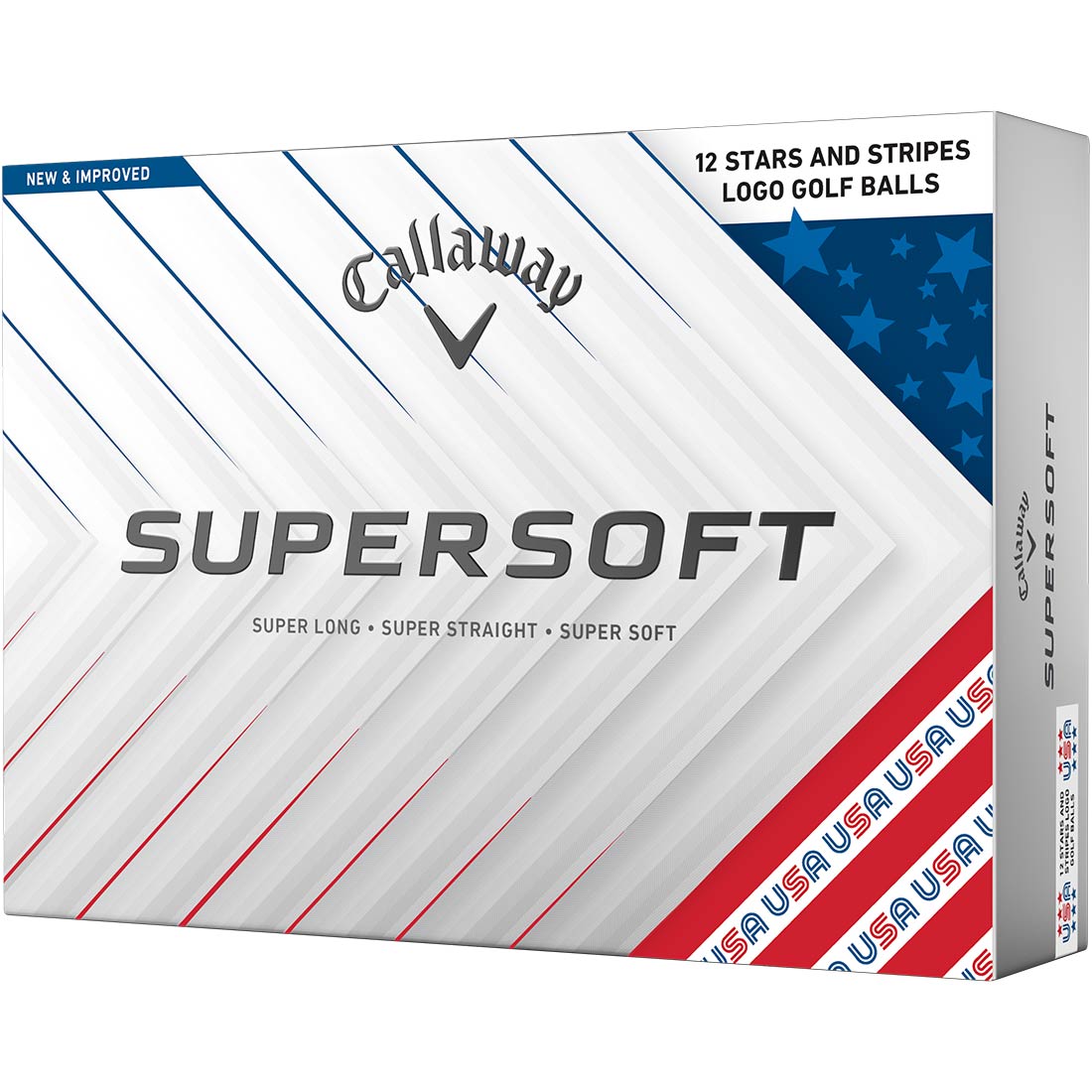 Callaway Supersoft Stars and Stripes Golf Balls