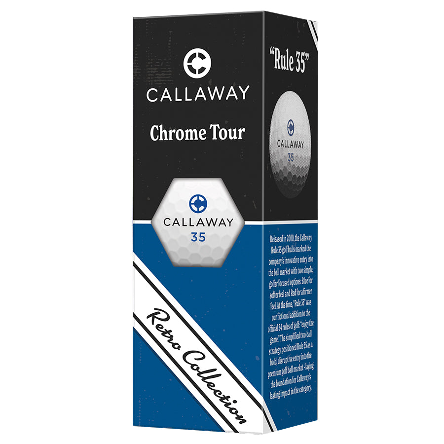 Callaway Chrome Tour Retro Collection Golf Balls