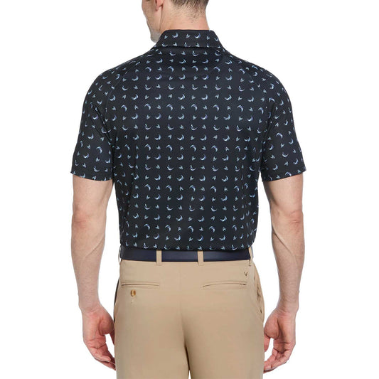 Callaway Abstract Chev Print Golf Polo