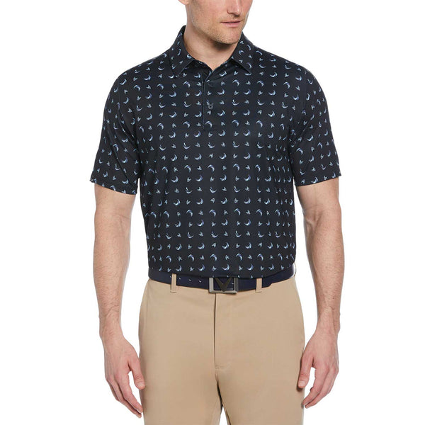 Callaway ハリネズミ グラフィックシャツ Callaway Abstract Chev Print Golf Polo – Golf Discount