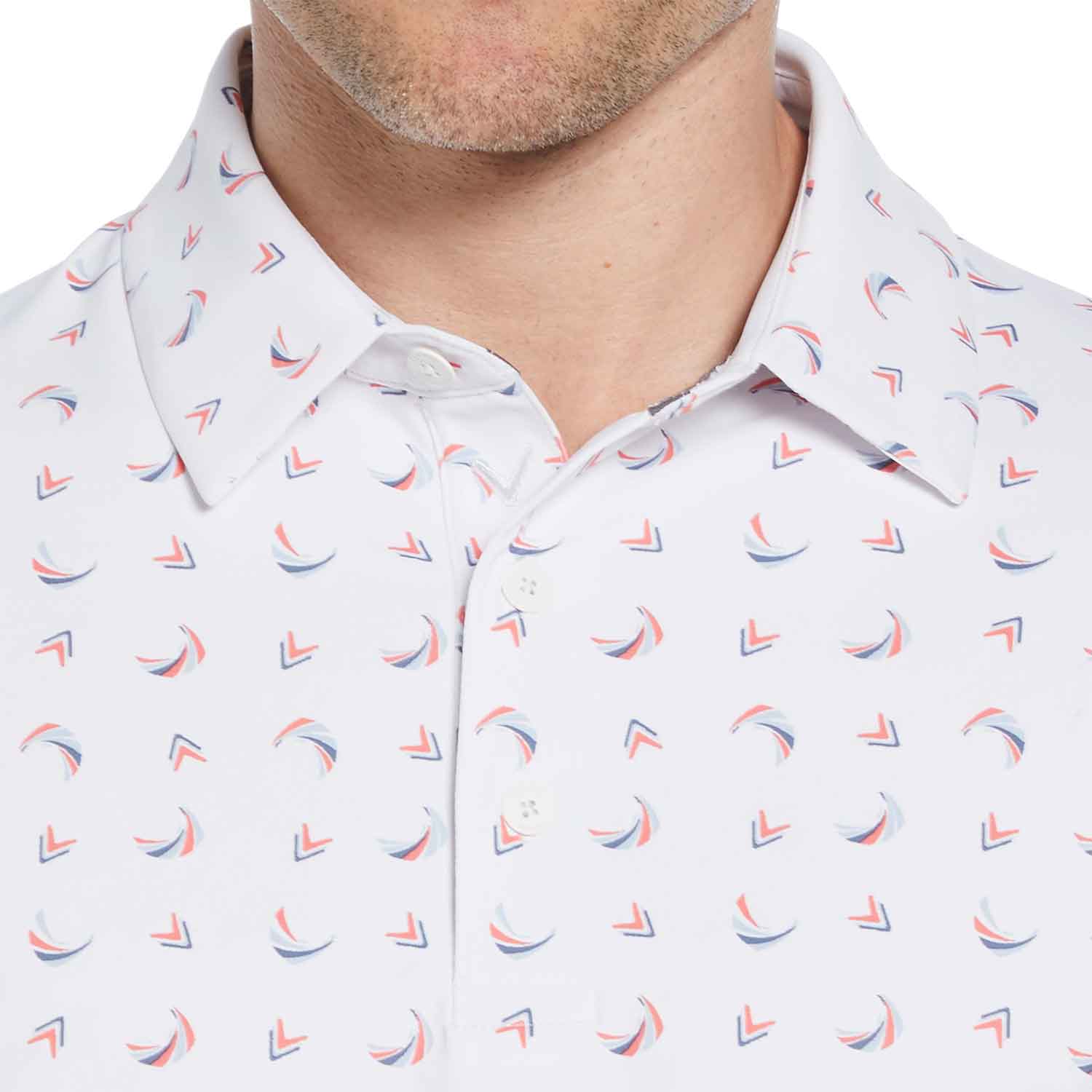 Callaway Abstract Chev Print Golf Polo – Golf Discount
