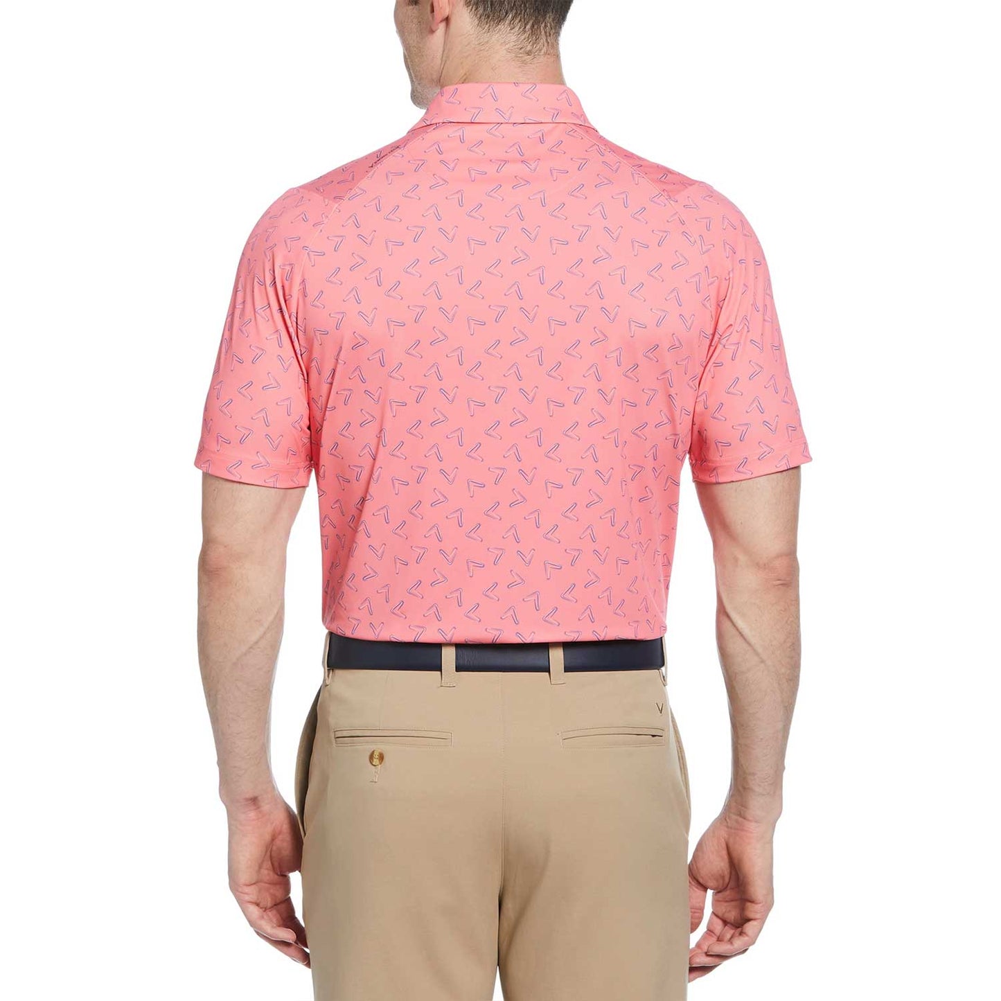Callaway All-Over Large Chev Printed Golf Polo