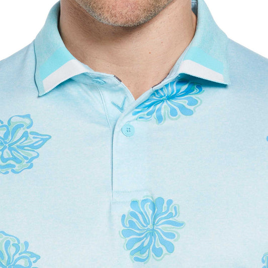 Callaway Bunker Floral Print Golf Polo