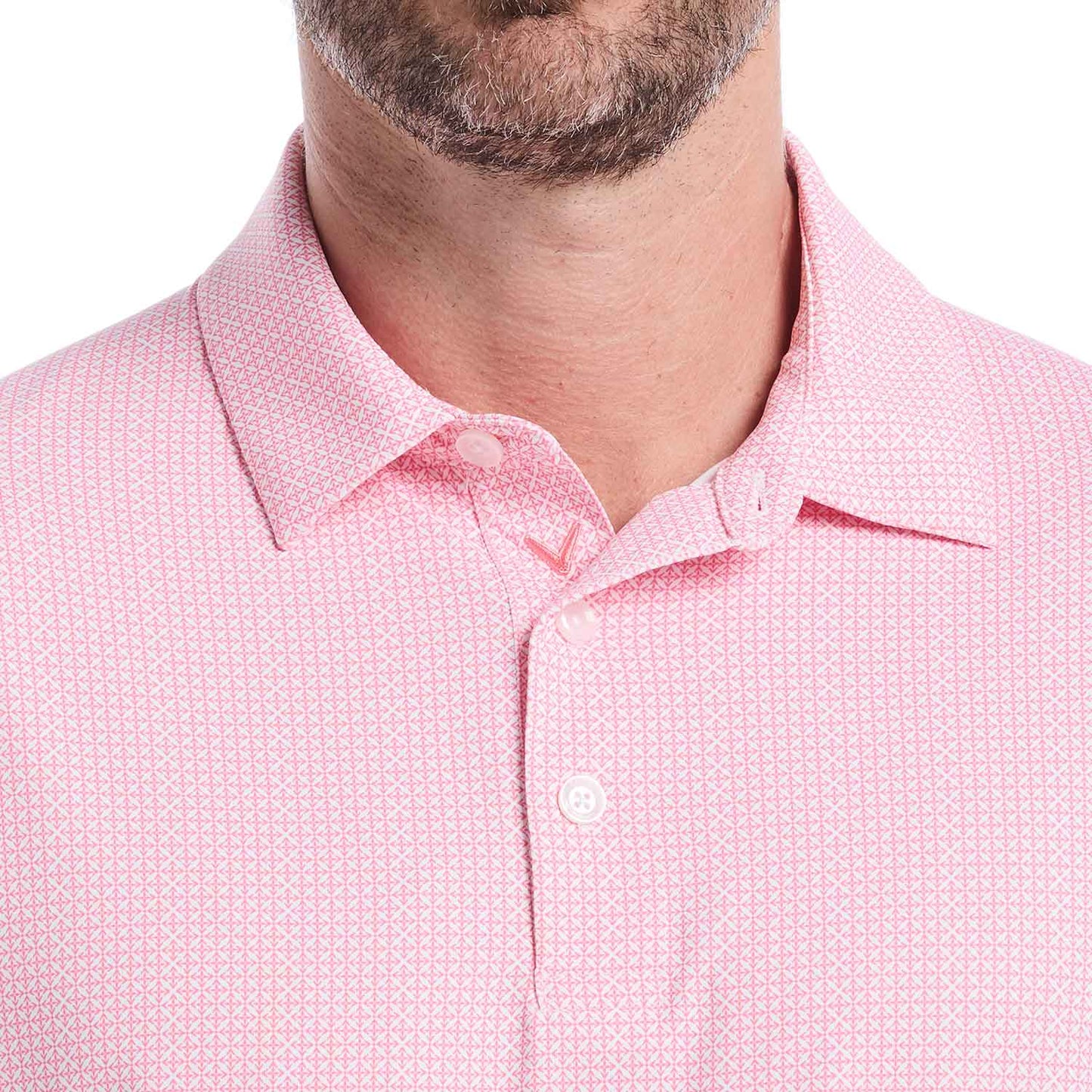 Callaway Chevron Foulard Print Golf Polo