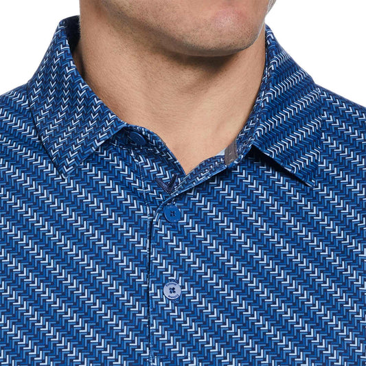 Callaway Chevron Twill Print Golf Polo