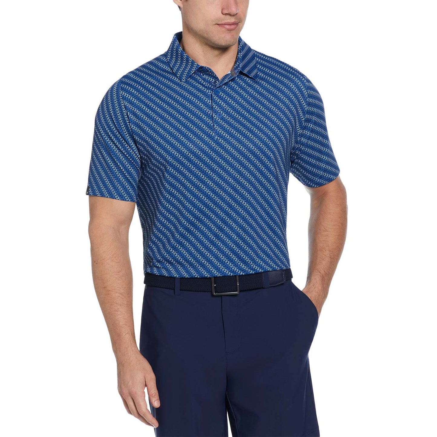 Callaway Chevron Twill Print Golf Polo