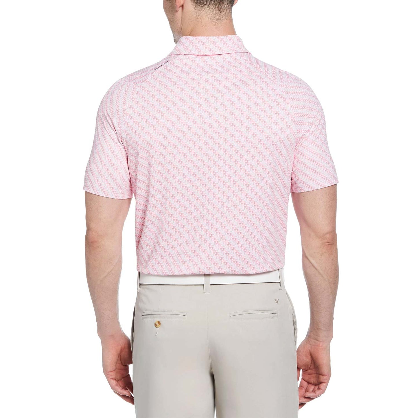 Callaway Chevron Twill Print Golf Polo
