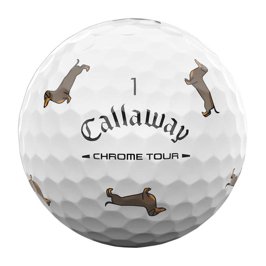 Callaway Chrome Tour Dogs Dachshund Golf Balls