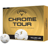 Callaway Chrome Tour Dogs Yellow Lab Golf Balls