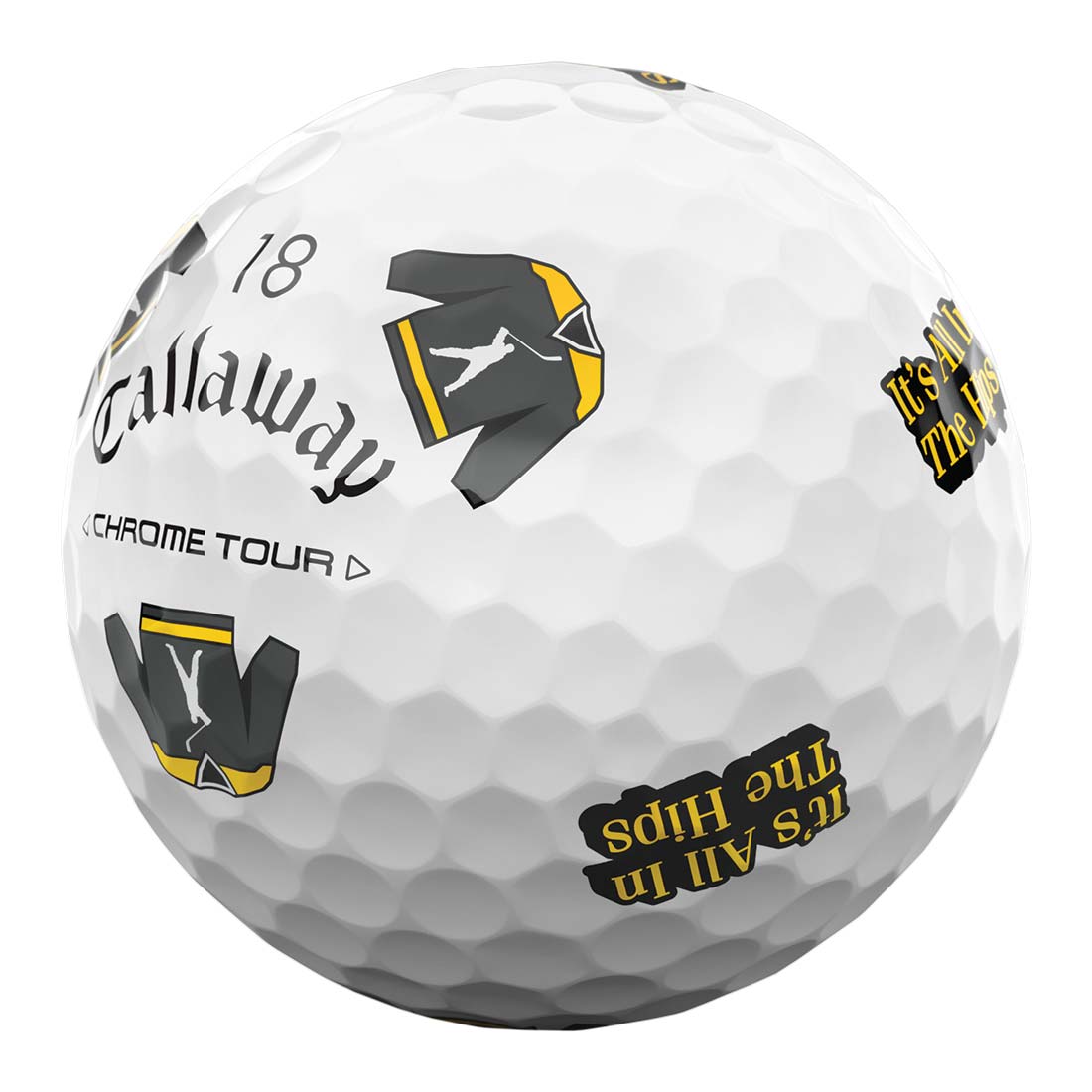 Callaway Chrome Tour Happy Gilmore 2 It's All In The Hips Limited Edition Golf Balls