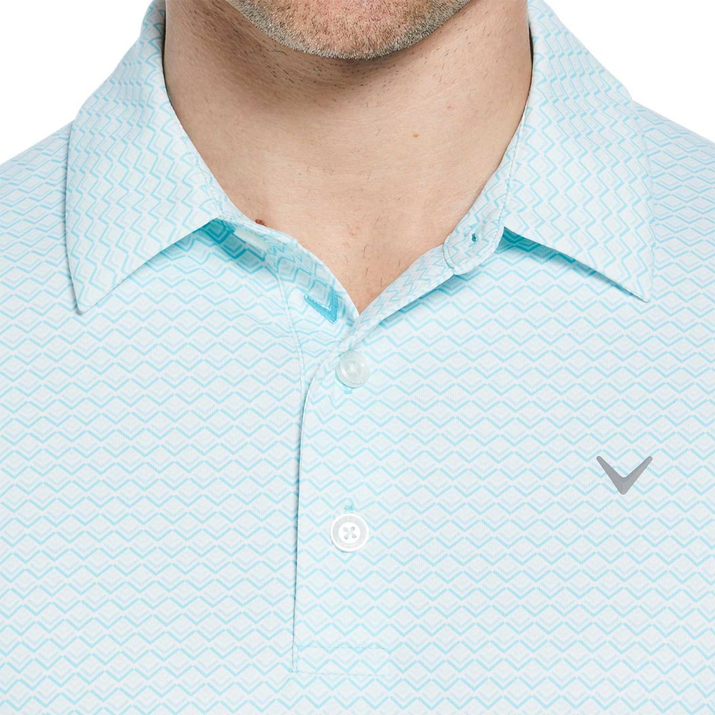 Callaway Gradient Chev Print Golf Polo