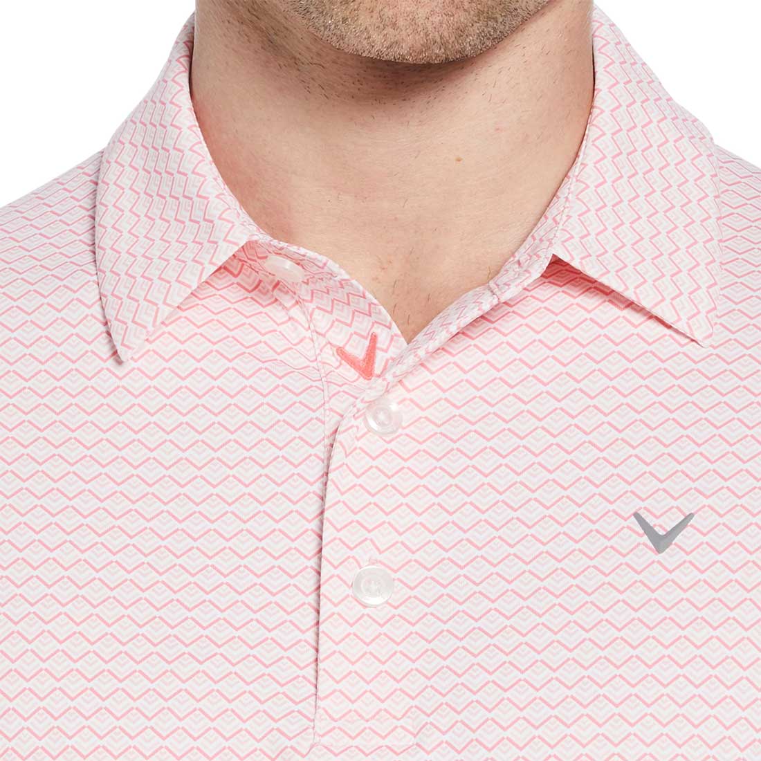 Callaway Gradient Chev Print Golf Polo