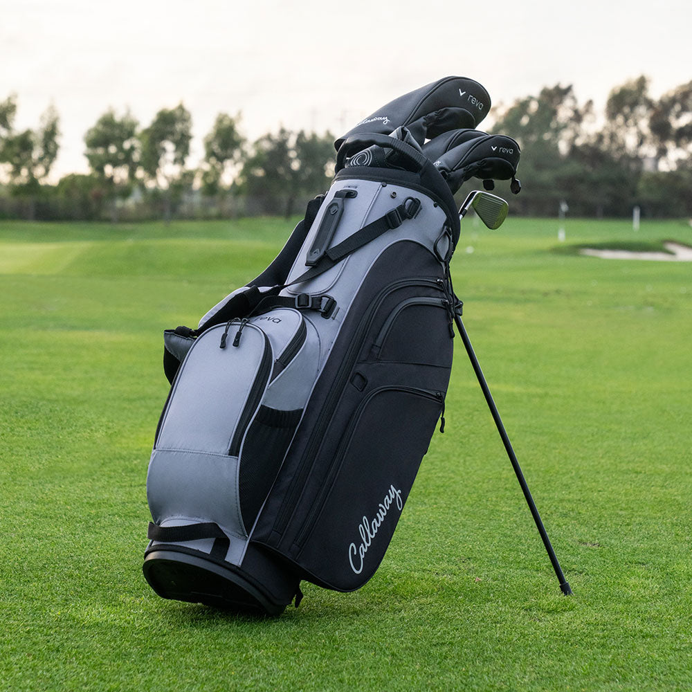 Callaway Women's Reva 11-Piece Stand Bag Complete Set Fog/Black