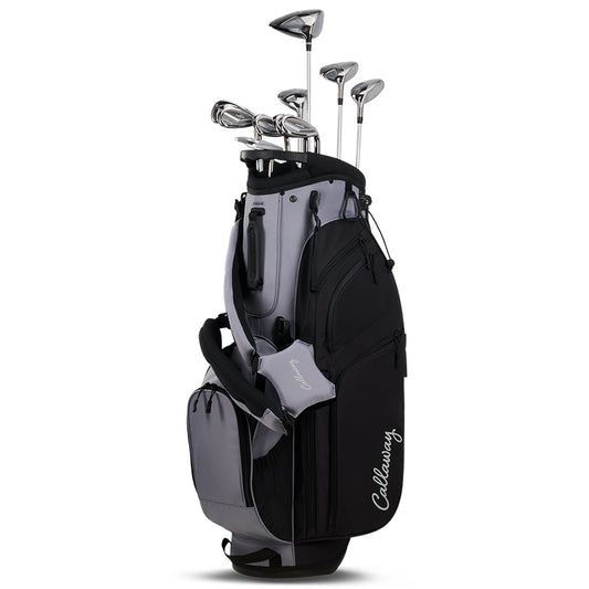 Callaway Women's Reva 11-Piece Stand Bag Complete Set Fog/Black