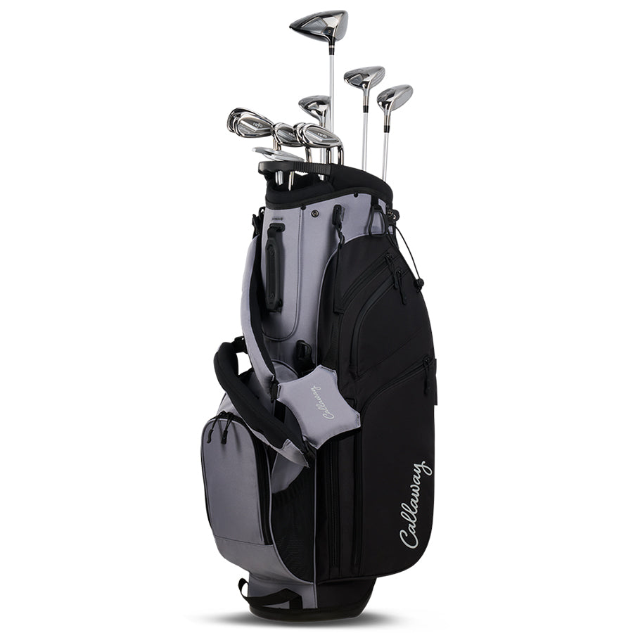 Callaway Women's Reva 11-Piece Stand Bag Complete Set Fog/Black