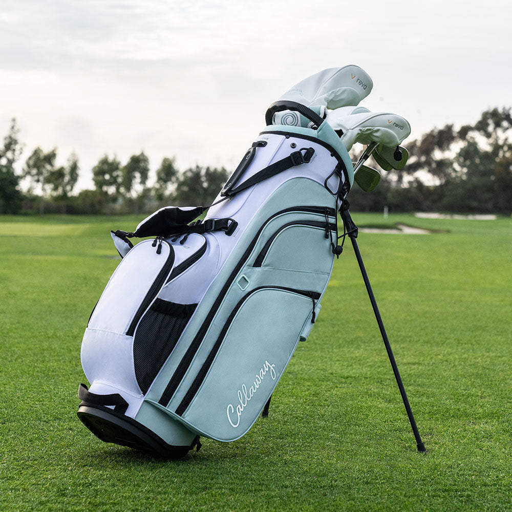 Callaway Women's Reva 11-Piece Stand Bag Complete Set White/Surf/Spray
