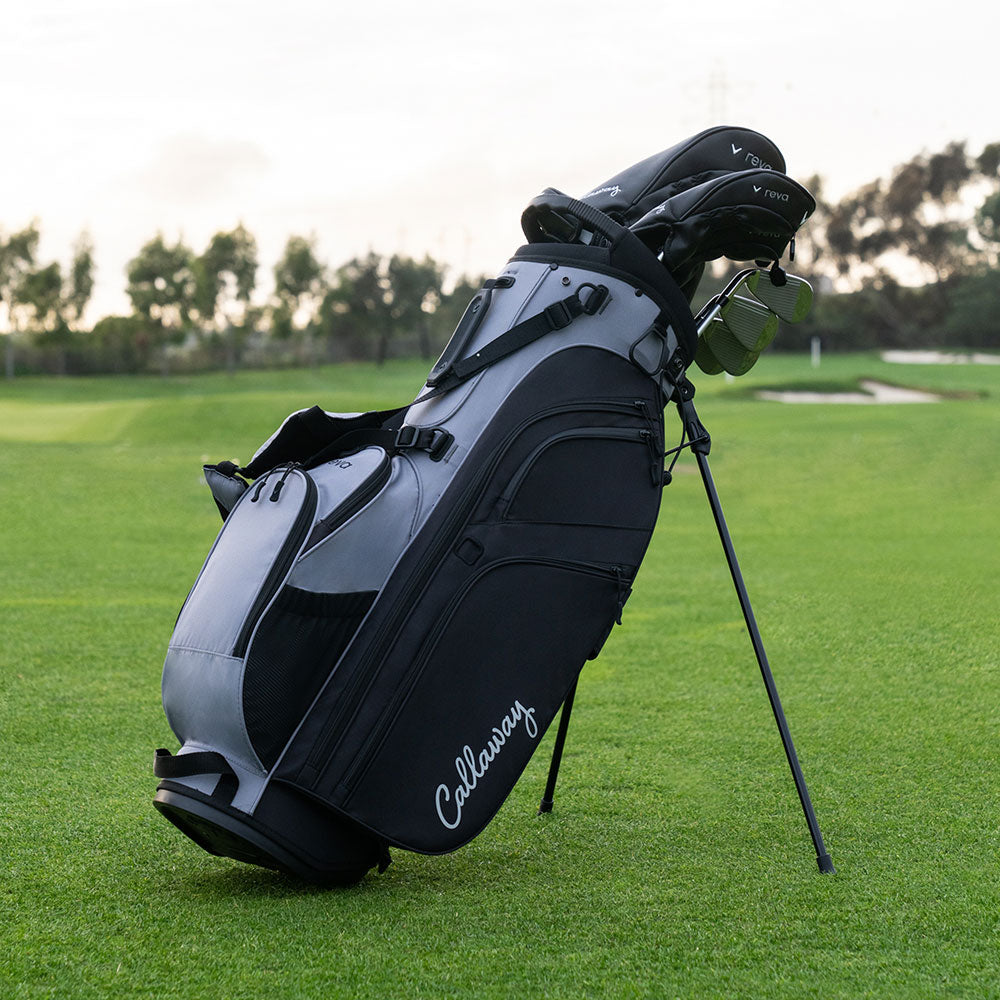 Callaway Women's Reva 8-Piece Stand Bag Complete Set Fog/Black