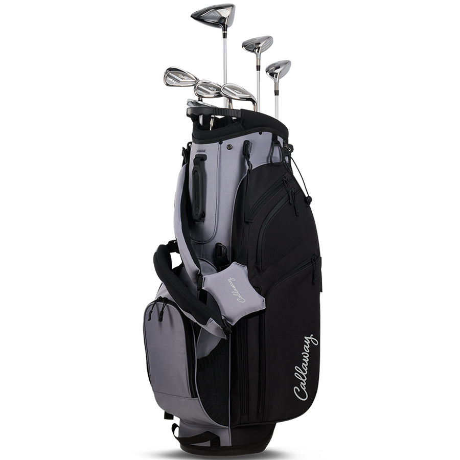 Callaway Women's Reva 8-Piece Stand Bag Complete Set Fog/Black