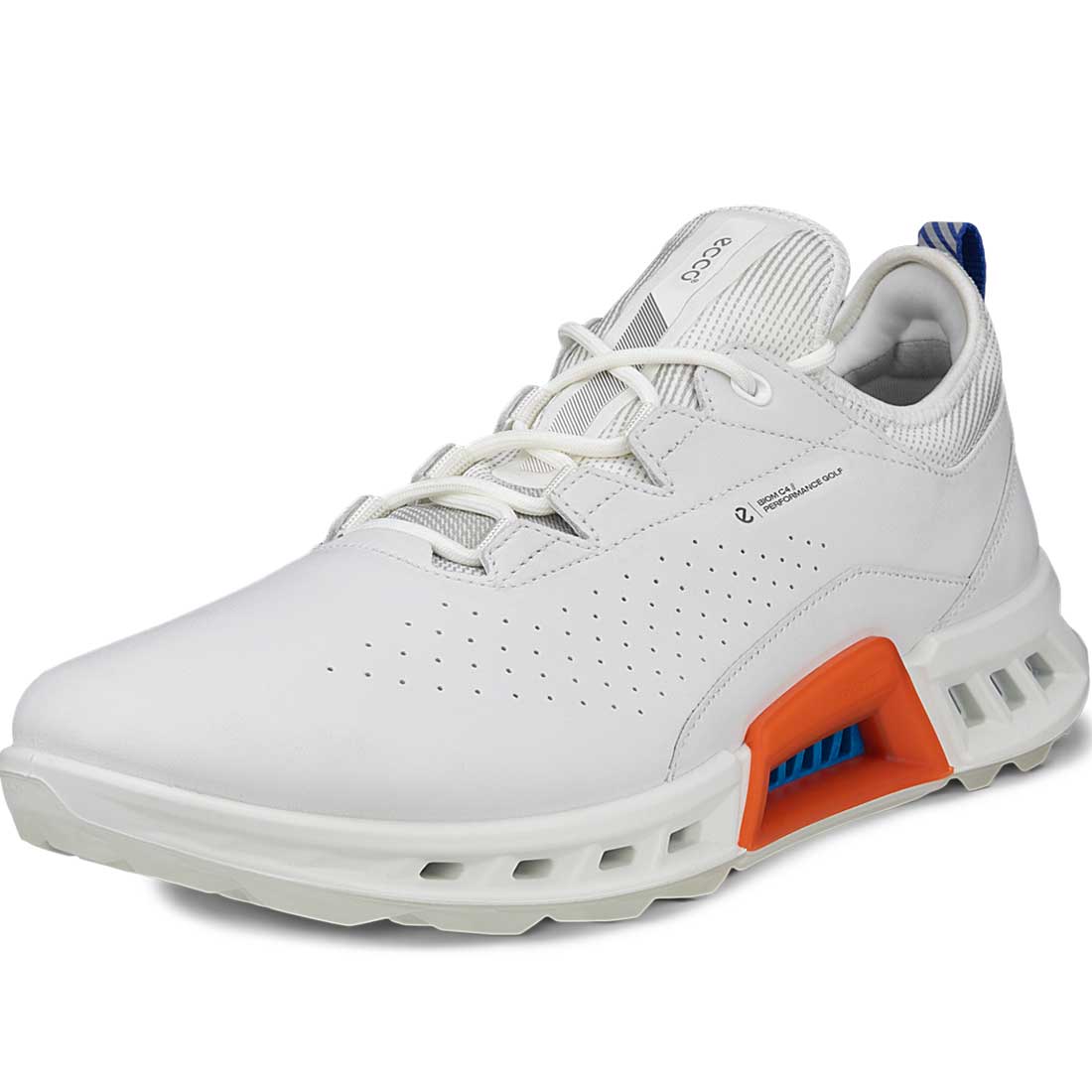 Ecco Biom C4 Golf Shoes White/Mazarine Blue