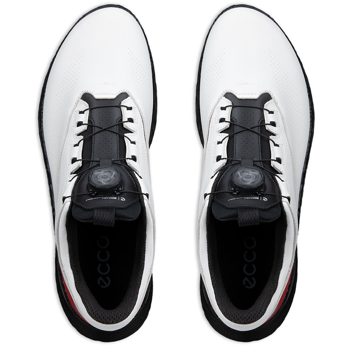 Ecco Biom C5 BOA Golf Shoes White/Chili Red