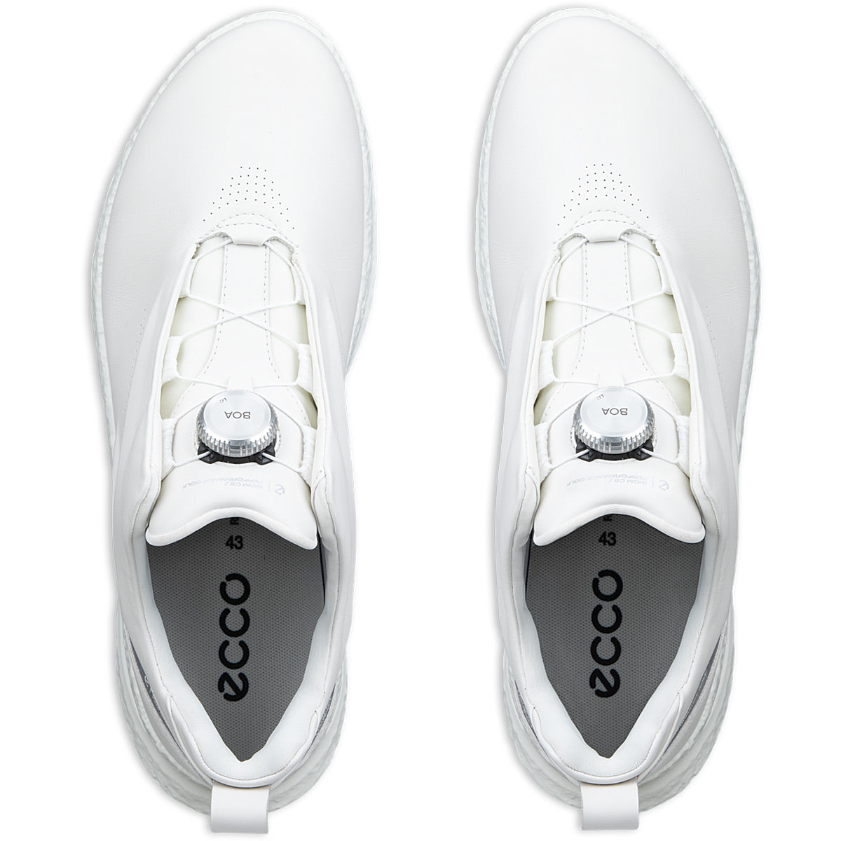 Ecco Biom C5 Premium BOA Golf Shoes White/Buffed Silver