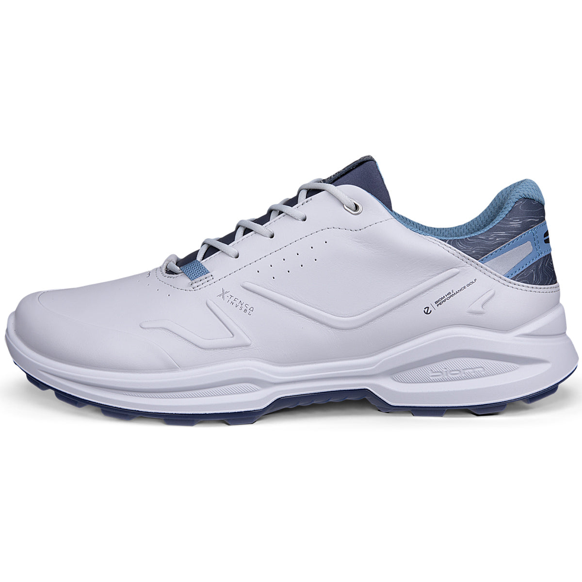 Ecco Biom H6 Golf Shoes Concrete/Retro Blue