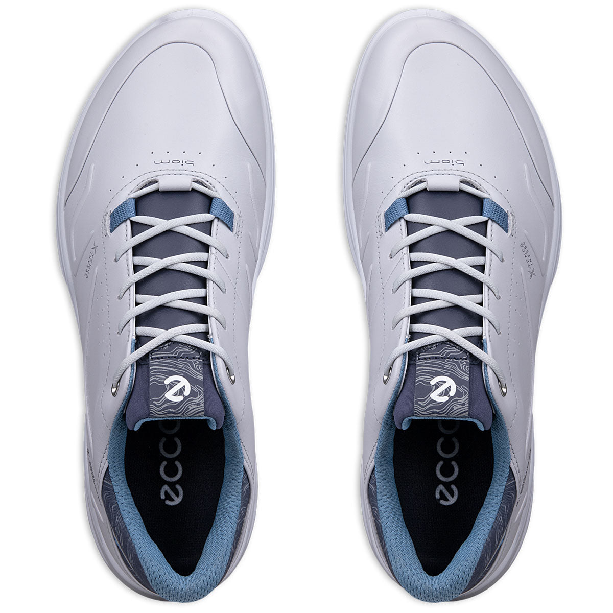 Ecco Biom H6 Golf Shoes Concrete/Retro Blue