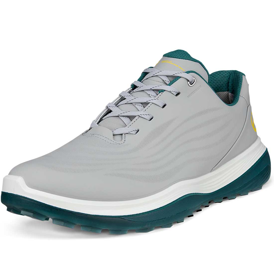Ecco LT1 Leather Golf Shoes Concrete