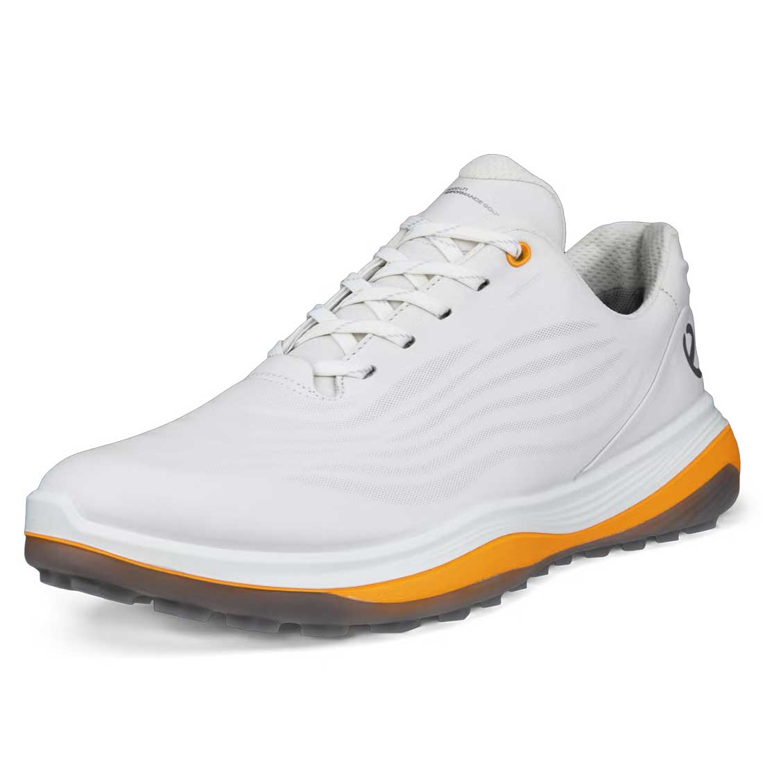 Ecco Lt1 Leather Golf Shoes White/Yellow