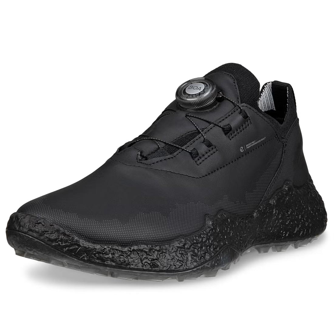 Ecco Women's Biom H5 Leather BOA Golf Shoes Black/Black
