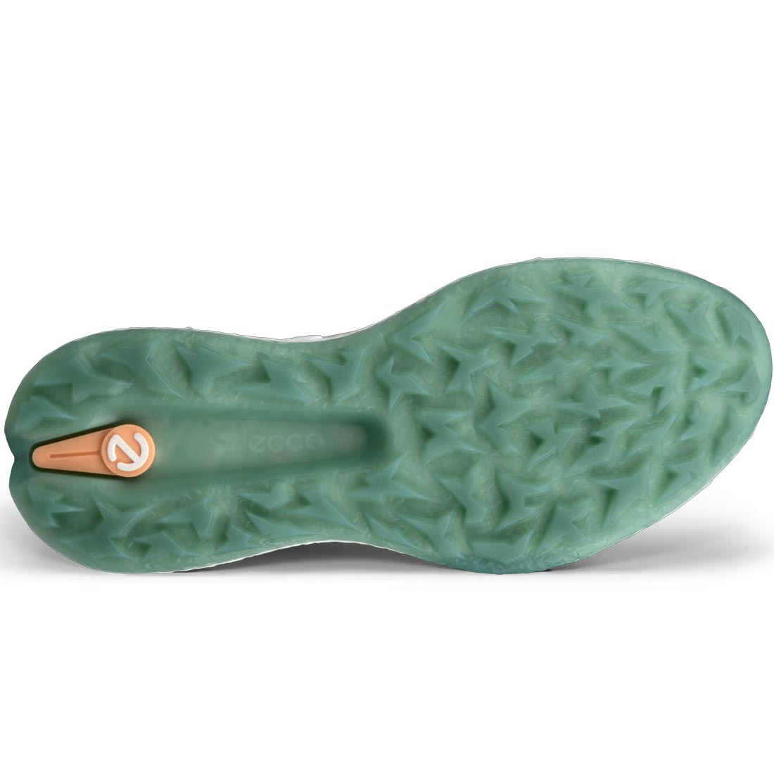 Ecco Women's Biom H5 Leather Golf Shoes White/Green/Orange