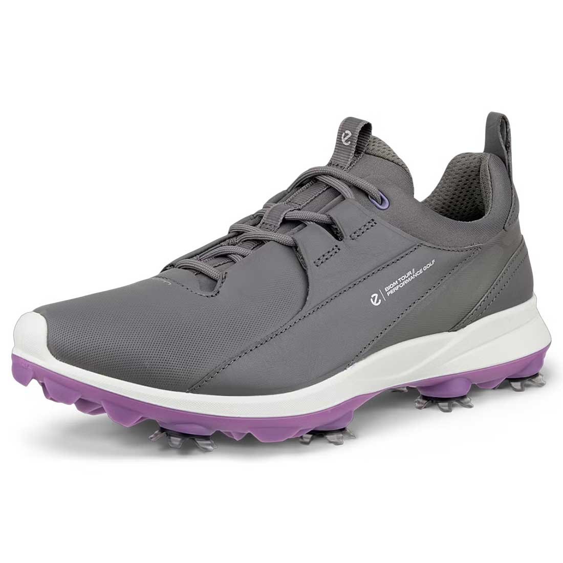 Ecco Women's Biom Tour Leather Golf Shoes Grey/Lilac