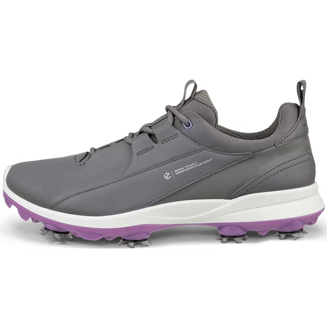 Ecco Women's Biom Tour Leather Golf Shoes Grey/Lilac