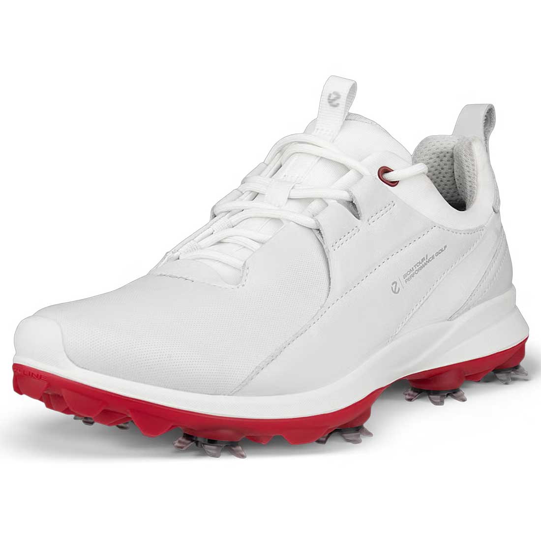 Ecco Women's Biom Tour Leather Golf Shoes White/Red