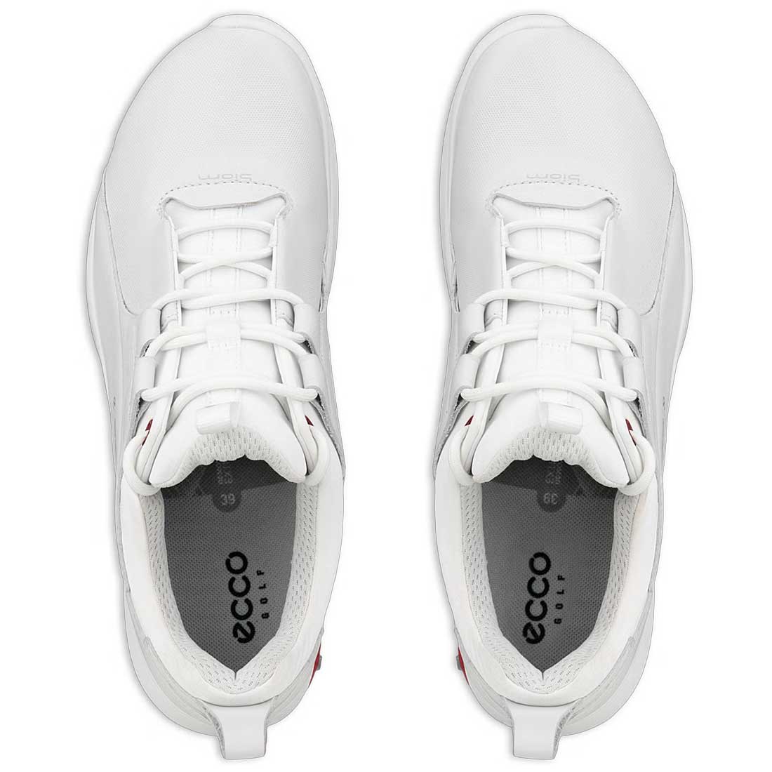 Ecco Women's Biom Tour Leather Golf Shoes White/Red
