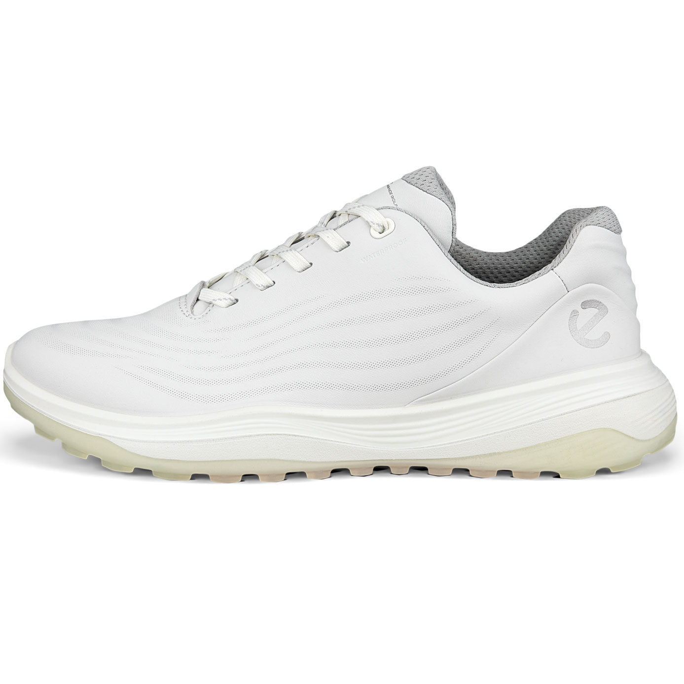 Ecco Women's Lt1 Hybrid Leather Golf Shoes White/Grey