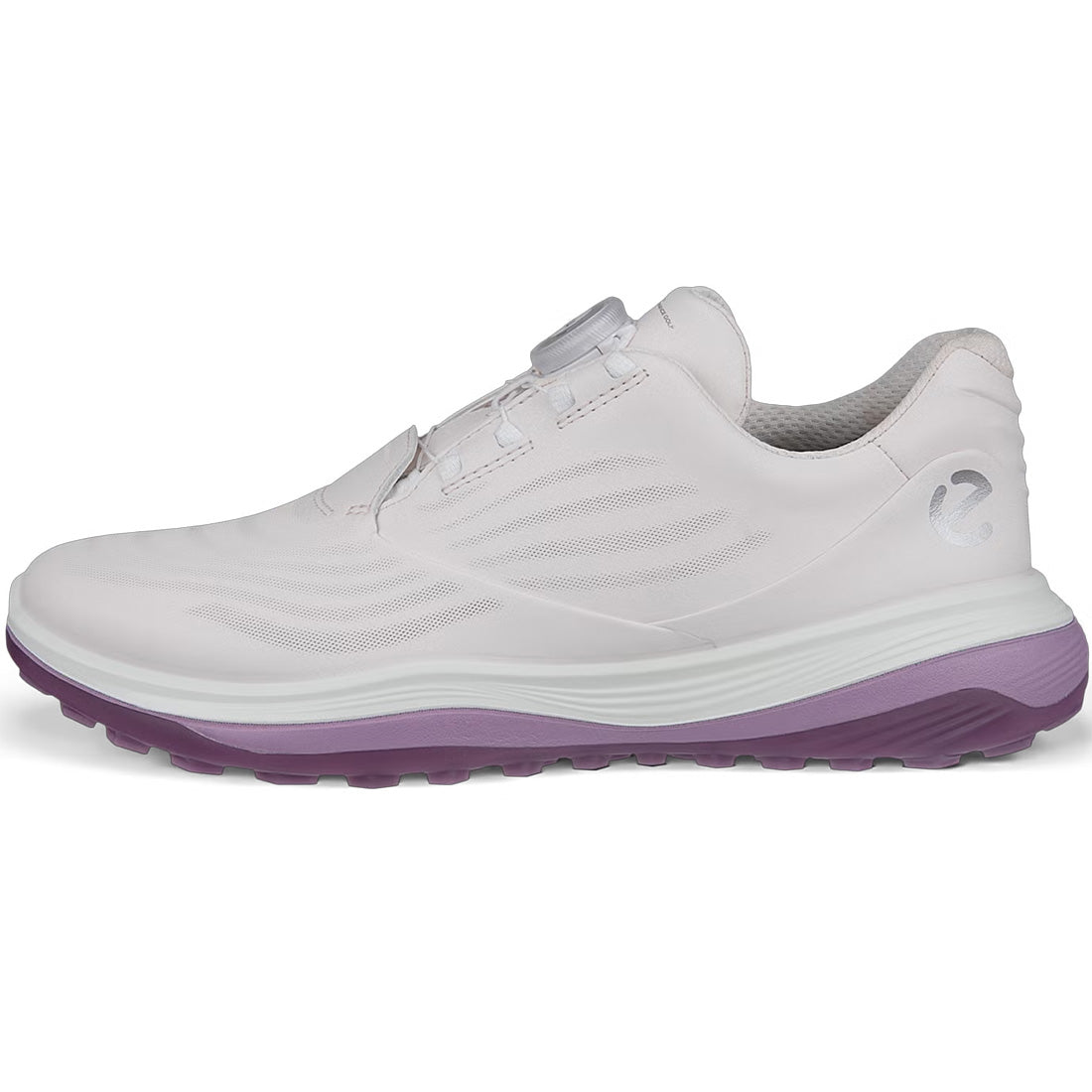 Ecco Women's Lt1 Hybrid Leather BOA Golf Shoes Grey/Lilac