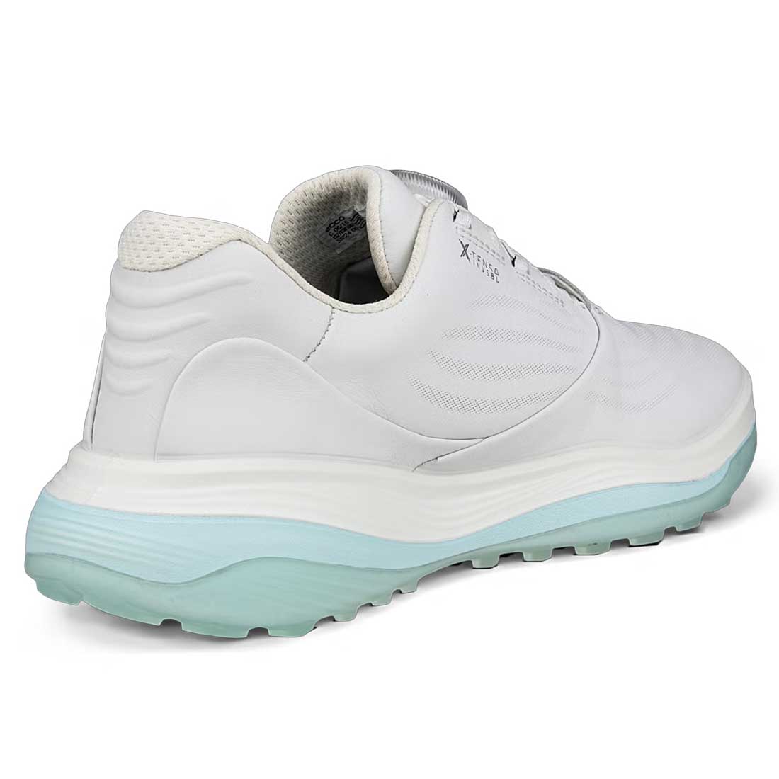 Ecco Women's Lt1 Hybrid Leather BOA Golf Shoes White/Blue