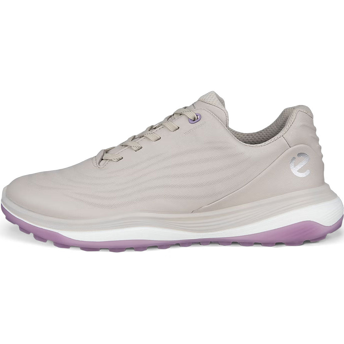 Ecco Women's Lt1 Hybrid Leather Golf Shoes Grey/Lilac