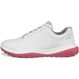 Ecco Women's Lt1 Hybrid Leather Golf Shoes White/Rose