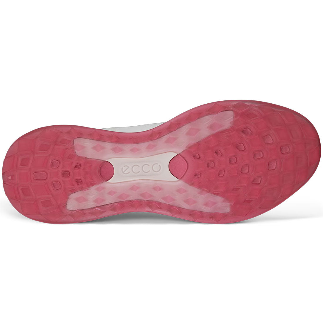 Ecco Women's Lt1 Hybrid Leather Golf Shoes White/Rose