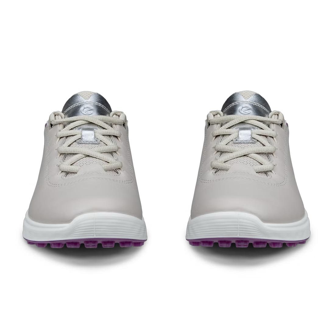 Ecco Women's S-Casual Leather Golf Shoes Grey/Silver – Golf Discount
